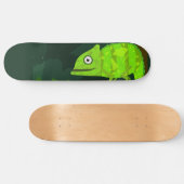 Groene schattige kameleon persoonlijk skateboard (Horizontaal)