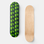 Groene schattige kameleon persoonlijk skateboard (Voorkant)