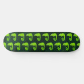 Groene schattige kameleon persoonlijk skateboard (Horizontaal)