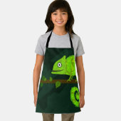 Groene schattige kameleon schort (Insitu)