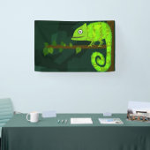 Groene schattige kameleon spandoek (Beurs)