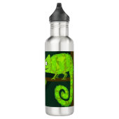 Groene schattige kameleon waterfles  (Rechts)