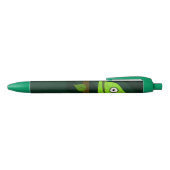Groene schattige kameleon zwarte inkt pen (Bovenkant)