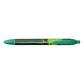 Groene schattige kameleon zwarte inkt pen (Achterkant)