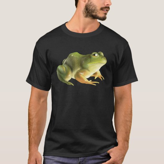 Groene schattige kikker t-shirt (Voorkant)