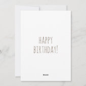 Groene schattige olifant. Kinderen verjaardagsdier Feestdagenkaart (Achterkant)