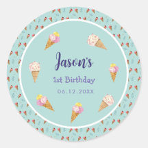 Groene Schattigee Ice Cream Cone Kinder Jongen Ver