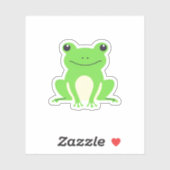 groene Schattigee kikker Sticker (Vel)