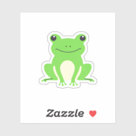 groene Schattigee kikker Sticker