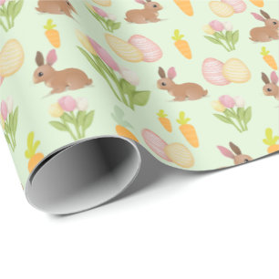 Groene Schattigee Paashaas Gift Wrapping Paper Wra Cadeaupapier