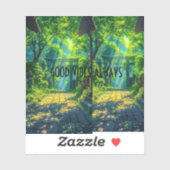 GROENE SCHATTIGEE STICKER (Vel)