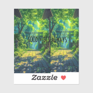 GROENE SCHATTIGEE STICKER