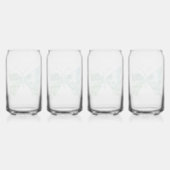 Groene Schattigee zen vlinderbril Blikvorm Glas (Voorkant)