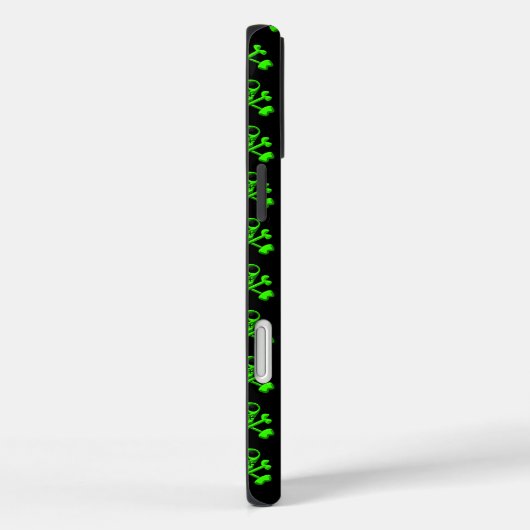 groene schedel Case-Mate iPhone case (Achterkant / Rechts)