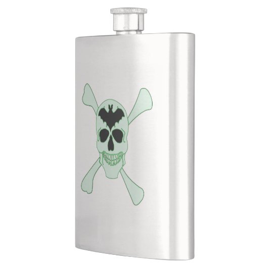 Groene schedel- en beenderkolf flacon (Links)