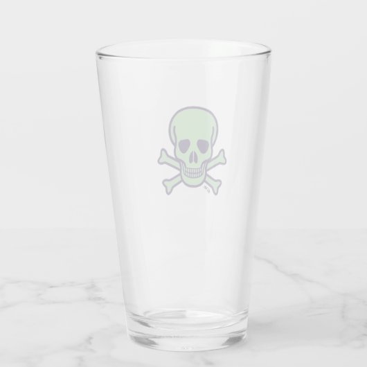 Groene schedel glazen tumbler (Achterkant)