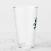 Groene schedel glazen tumbler (Rechts)