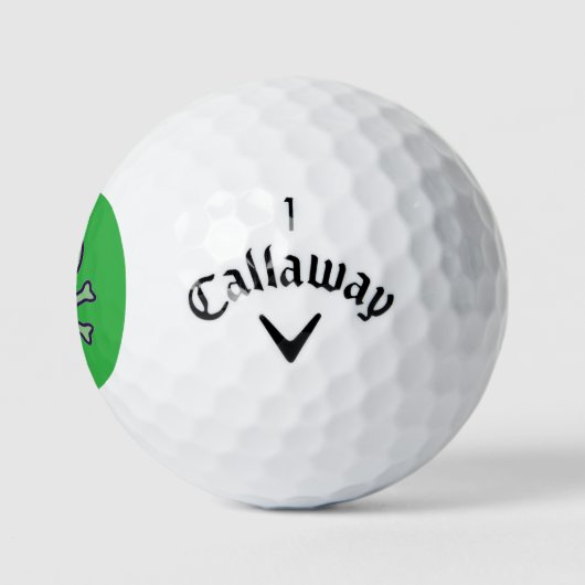 Groene Schedel groen Callaway Warbird golfballen 1 (Logo)