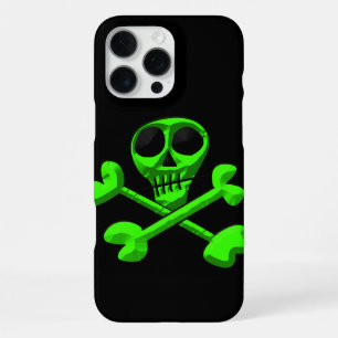 groene schedel iPhone 16 pro max hoesje