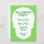 Groene schedel minimaal kaart (Voorkant)