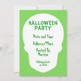 Groene schedel minimaal kaart