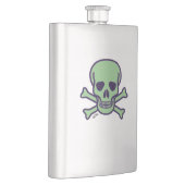 Groene Schedel roestvrij stalen kolf Flacon (Rechts)