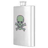 Groene Schedel roestvrij stalen kolf Flacon (Links)
