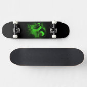 Groene schedel skateboard (Horizontaal)