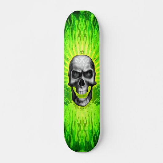 Groene schedel skateboard (Voorkant)