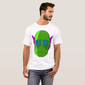 Groene schedel t-shirt (Voorkant volledig)