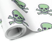 Groene schedel wit mat inpakpapier (Rol Hoek)