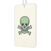 Groene Schedel witte auto luchtverfrisser (Links)