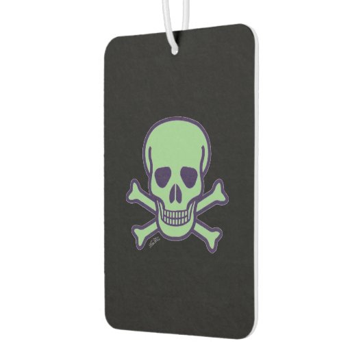 Groene Schedel zwarte auto luchtverfrisser (Links)