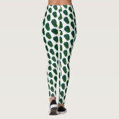 Groene schedels patroon Aangepaste Leggings (Achterkant)