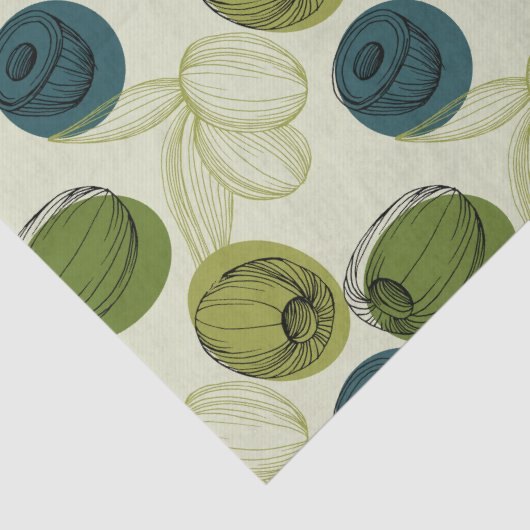 Groene schets voor schets tissuepapier (Detail)