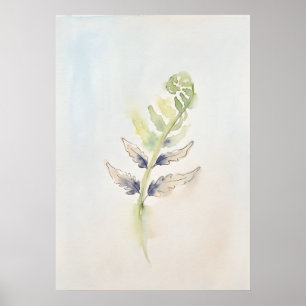 Groene Scheut Nieuwe Beginnen Spirituele Muurkunst Poster