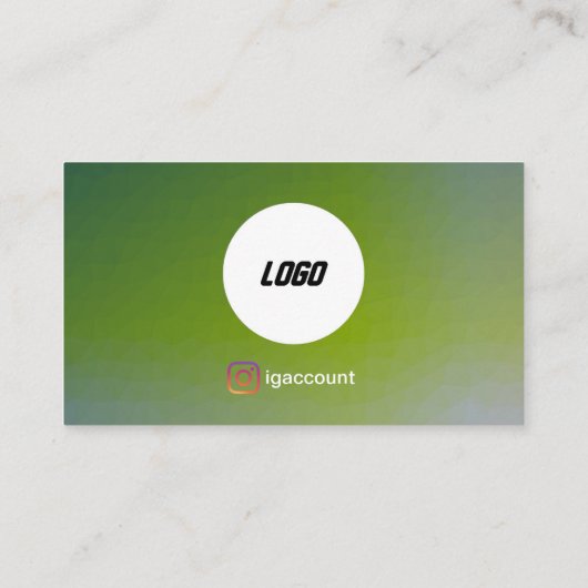 groene schilder visitekaartje (Achterkant)