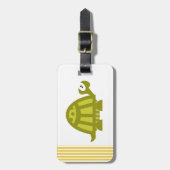 Groene Schildpad Bagagelabel (Voorkant verticaal)