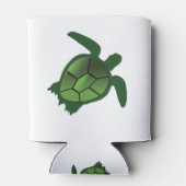 Groene schildpad blikjeskoeler (Achterkant)