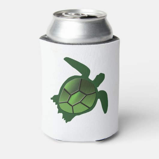 Groene schildpad blikjeskoeler (Blikje Achterkant)