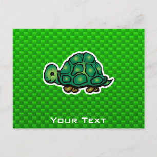 Groene schildpad briefkaart