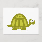 Groene Schildpad Briefkaart (Voorkant)