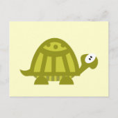 Groene Schildpad Briefkaart (Voorkant)