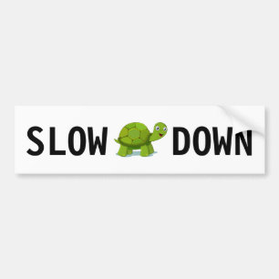 Groene Schildpad Bumpersticker