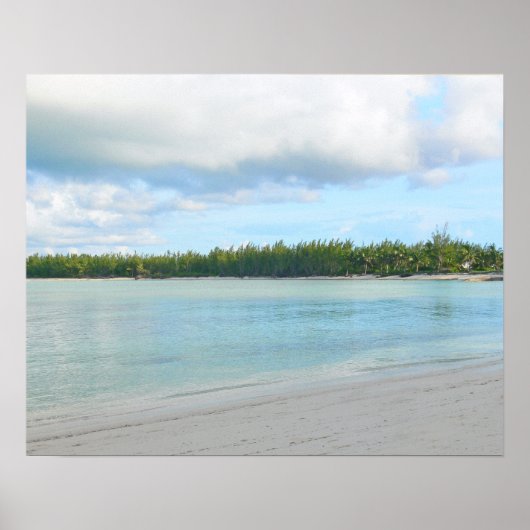 GROENE SCHILDPAD CAY /ABACO-EILANDEN" ZEEGEZICHT POSTER (Voorkant)