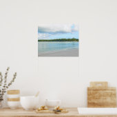 GROENE SCHILDPAD CAY /ABACO-EILANDEN" ZEEGEZICHT POSTER (Keuken)