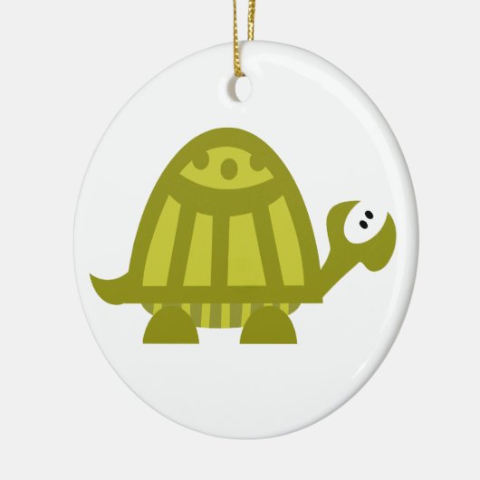 Groene Schildpad Keramisch Ornament (Links)