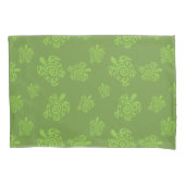 Groene schildpad kussensloop (Voorkant)