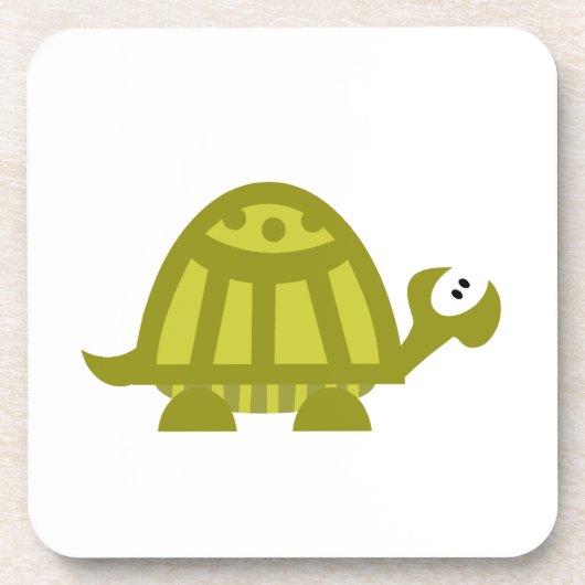 Groene Schildpad Onderzetter (Voorkant)