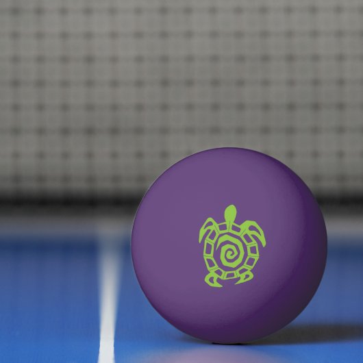 Groene schildpad pingpongbal (Net)